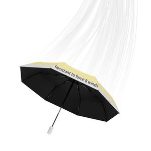 ร่มกันลมพับสามตอนอัตโนมัติป้องกันรังสียูวีพร้อมโลโก้สั่งทำ - Product Image 1