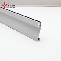 Profil LED en U de 2824 mm en alliage d'aluminium anodisé pour éclairage sans soudure - CRI élevé 90 Série 6000 IP20 Encastré