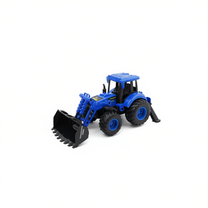 Juego de 6 Tractores de Metal de la Serie Engineering, 21 cm de Largo, para Niños, Juego de Construcción - Product Image 2