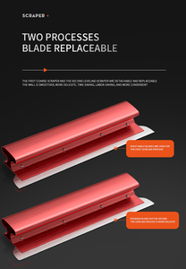 Thời trang Tự làm Tường Putty scraper công cụ bằng thép không gỉ Spatula và dao scraper thạch cao xi măng công cụ xây dựng - Product Image 6