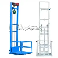 Mini-ascenseur hydraulique domestique pour charges, entrepôt, usine, sur rail, simple, personnalisable, livraison gratuite, rail de guidage fixe