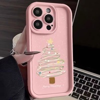 Nouvelle conception d'usine, étui antichoc intégral en TPU givré avec motif de sapin de Noël mignon pour 18 17 Pro Max OnePlus ACE2