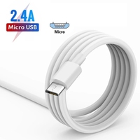 Câble USB vers Micro USB de haute qualité d'origine d'usine 2A 2.4A 3A Noir Blanc