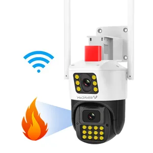 PT Ultra yangın duman 4K güvenlik kamera kablosuz açık renk gece görüş akıllı algılama yerel depolama duman tespit kamera