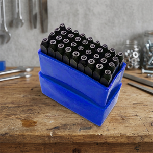 Ensemble de poinçons à lettres et chiffres en acier au carbone, 36 pièces, outil de marquage en métal oxydé noir pour la fabrication de bijoux et l'artisanat | GS1424 - Product Image 2
