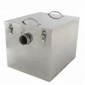 Stainless steel automatic wastewater interceptor oil water separator kitchen grease trap