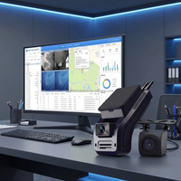 Caméra embarquée 4G LTE AI OEM avec double ADAS et DMS, système de surveillance du conducteur 4 canaux pour la gestion de flotte, suivi GPS pour camions et bus