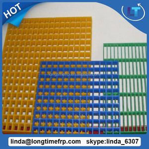 Rejilla Moldeada de FRP/GRP Directo de Fábrica |   Rejilla de Fibra de Vidrio Lisa y Dentada para Pasarelas - Product Image 2
