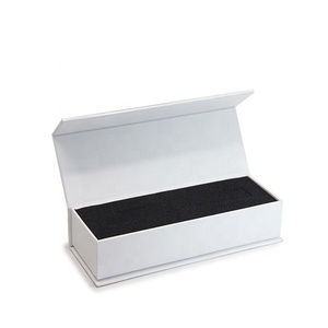 Porte-clés personnalisé, boîte cadeau promotionnelle, boîte cadeau <span class=keywords><strong>blanche</strong></span> avec plateau en EVA blanc, accessoires, emballage cadeau - Product Image 4