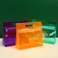 Sacs cosmétiques à fermeture éclair en PVC holographique durable avec logo personnalisé pour la papeterie et les trousses à crayons