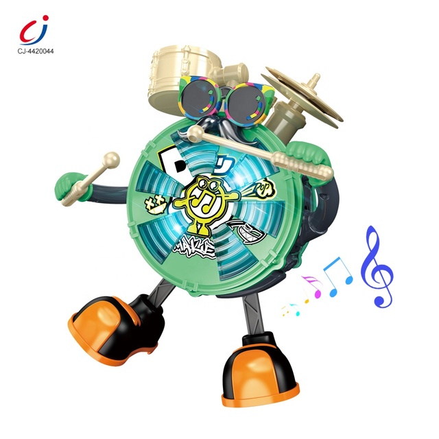 Chengji Children Party Toys Dancing Robot Electric Drum Music Games Educational Intellect Musical Instrument Toys