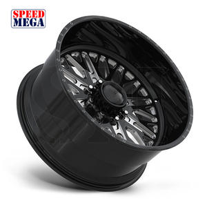 Rines Monoblock de Aleación Forjada en Negro Brillante de 20, 22, 24 y 26 Pulgadas, 8x170, 8x180, para Camionetas Todoterreno, para Ford F-250 - Product Image 2