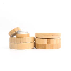 Barattolo Cosmetico in Alluminio con Coperchio in Legno di Bambù per Pomata per Capelli, Vendita all'Ingrosso ABJ--017C - Product Image 4