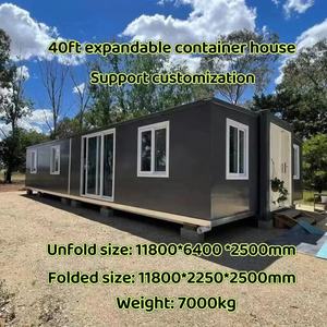 Lüks 40ft Modüler Çelik Konteyner Ev Endüstriyel Kolay Kurulum Genişletilebilir Prefabrik Daire Ofis 2 Yatak Odalı - Product Image 4