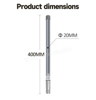 Antenne omnidirectionnelle personnalisée 300-400 MHz 40 cm 2 dBi en fibre de verre pour antenne anti-drone Lora