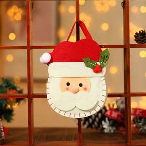 Joyeuses fêtes bonhomme de neige sacs-cadeaux de Noël décoration Portable et pas cher commande minimum 100 pièces - Product Image 3