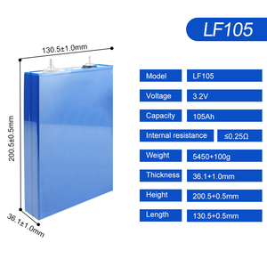 Célula de Bateria EVE LiFePO4 3.2V 105Ah Grau A, Estoque na UE, Lítio Li-Ion Prismática, Akku LFP LiFePO4 3.2V LF105 <span class=keywords><strong>Lipo4</strong></span> para Energia - Product Image 3