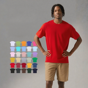 190G 100% Cotton Crew Neck <strong>T</strong>-<strong>Shirts</strong> | Basic Short Sleeve Tee for Wholesale &amp; Custom - Product Image 5