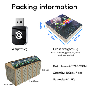 ดองเกิล AI Box Carplay ไร้สาย รองรับ Carplay, Android Auto, Mirror Link และ Airplay 4 in 1 ตัวแปลง CarPlay ไร้สายสำหรับรถยนต์ - Product Image 6