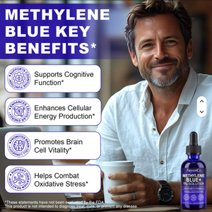 プライベートブランド 純天然ビタミンC植物エキス1%メチレンブルー液滴状サプリメント 脳の健康のための液体サプリメント 大人用 60ML - Product Image 3