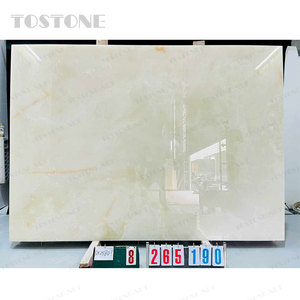 Losas <span class=keywords><strong>de</strong></span> Mármol Blanco <span class=keywords><strong>Ónix</strong></span> con Vetas Naturales Tostone para Paneles <span class=keywords><strong>de</strong></span> Fondo <span class=keywords><strong>de</strong></span> TV en Sala <span class=keywords><strong>de</strong></span> Estar, Diseño Interior <span class=keywords><strong>de</strong></span> Lujo - Product Image 3