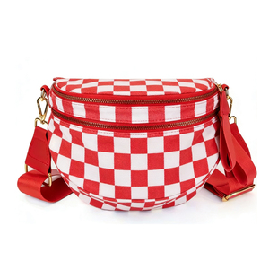 Tas Selempang Custom Unisex Motif Kartun Lucu Bahan Oxford Tas Pinggang Full Motif Model Dumpling dengan Desain Anda - Product Image 2