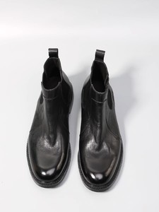 Bottes <span class=keywords><strong>Chelsea</strong></span> mi-mollet Goodyear-welted pour hommes, style britannique vintage, en cuir véritable, respirantes - Product Image 6