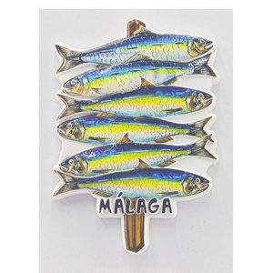 Imán de nevera 3D de Málaga España, imán de nevera Madrid con forma personalizada, regalo de recuerdo Art Deco para decoración de cocina y hogar - Product Image 3