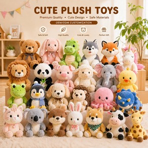 Jouet en peluche personnalisé à prix d'usine avec logo brodé imprimé pour l'identité de l'entreprise <span class=keywords><strong>et</strong></span> le marketing - Product Image 1