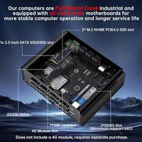 PC Industri Dilengkapi 8xCOM Port RS232. 1xPS/2, 1xGPIO, 4xUSB3.0, 4xUSB2.0, 3x2.5G LAN, 1xDP, 2xHDMI,Win-11 Pro, 32G DDR5