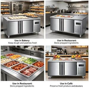 Máquina de Hielo Comercial de Una Sola Temperatura con Enfriamiento por Aire, 2 Puertas, Acero Inoxidable, Control Digital, Descongelación Automática para Alimentos - Product Image 2