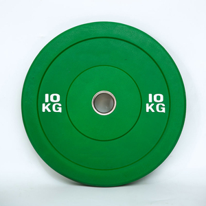 Juego de Discos de Peso de Goma con Logotipo Personalizado al por Mayor 2024, Discos de Peso de Colores para Barra y Pesas - Product Image 1