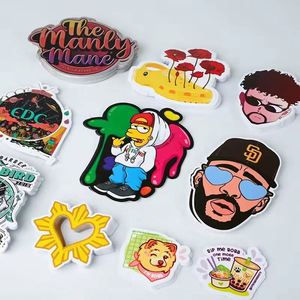Étiquettes personnalisées pour entreprises : autocollants imperméables à motifs de dessins animés, impression de logos, feuilles d'autocollants holographiques en vinyle découpés sur mesure - Product Image 4