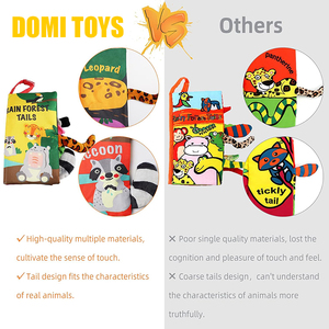 Libros Educativos <span class=keywords><strong>de</strong></span> Animales <span class=keywords><strong>de</strong></span> Dibujos Animados <span class=keywords><strong>de</strong></span> Alta Calidad, Juguetes <span class=keywords><strong>de</strong></span> Tela con Sonido para Bebés e Infantes - Product Image 5