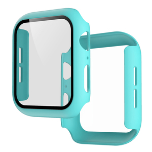 Funda de PC duro con Protector de pantalla de vidrio templado para <span class=keywords><strong>Apple</strong></span> <span class=keywords><strong>Watch</strong></span>, 7, 6, 5, 4, 3 SE, funda de parachoques resistente para iWatch 38/<span class=keywords><strong>40</strong></span>/41mm 44mm - Product Image 4