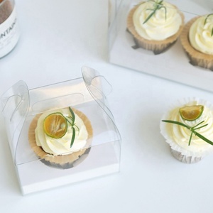 Wholesale <b>Cake</b> Shop Dessert Shop Environmental protection Pet Portable With Handle Rectangular and <b>Transparent</b> <b>Cake</b> <b>Box</b> - Product Image 3