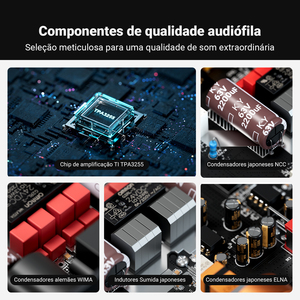 Amplificateur de puissance stéréo Fosi Audio ZA3 TPA3255 Classe D <span class=keywords><strong>HiFi</strong></span> pour enceinte bibliothèque passive avec entrée XLR/RCA/symétrique - Product Image 4