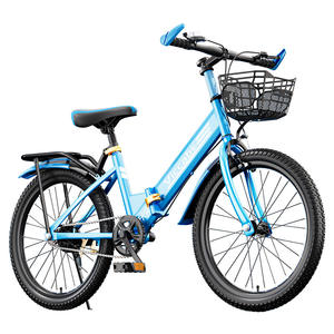 Vélo pliant Vicabe pour enfants, cadre en alliage d'aluminium de 20 pouces avec porte-bagages arrière pour enfants de 6 à 15 ans, couleur bleue - Product Image 3