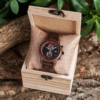 Jam Tangan Kayu Antik Teknologi Sandblasting Desain Corong Kecil Tali Kayu Murni Mesin Quartz Tahan Air 3BAR