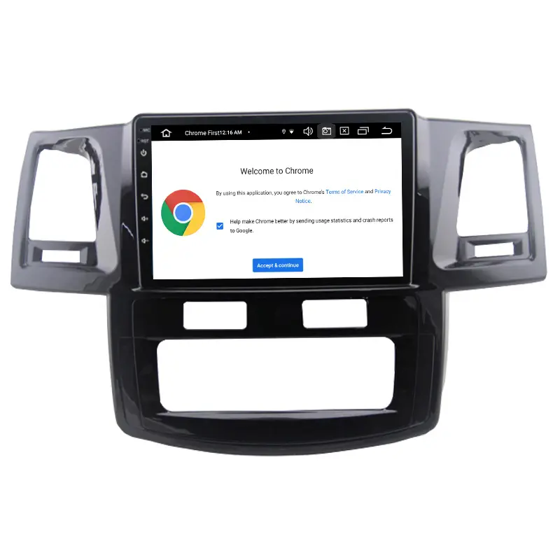 2 Din Android 10,0 reproductor de Radio para coche para Toyota Fortuner Hilux 2007, 2008, 2012, 2014, 2015 Video Multimedia Gps navegación Audio de DVD