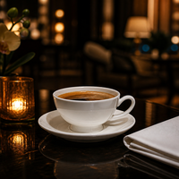 Juego de Taza y Platillo de Cerámica con Logotipo Personalizado, Taza de Porcelana para Espresso