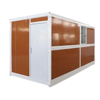Maison pliable en panneaux sandwich résistants aux intempéries, maison modulaire portable, espace de vie en conteneur maritime, vente en gros