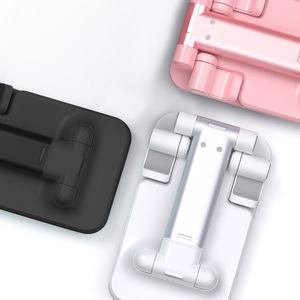 Xoay Có Thể Điều Chỉnh Phổ Có Thể Gập Lại ABS Nhựa Bàn Điện Thoại Thông Minh Di Động Điện Thoại Di Động Chủ Bảng Đứng - Product Image 3