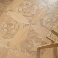 Plancher en bois d'ingénierie multicouche de haute qualité, carreaux de parquet géométriques Princess Anne avec finition UV pour chauffage par le sol