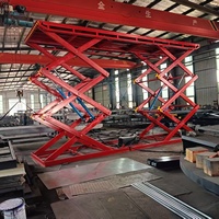 Xinchaoyue Ağır Hizmet Tipi Sabit Çelik Makaslı Kaldırma Platformu 15m Maksimum Kaldırma Yüksekliği 2m X 2m Tabla 4 Operatörlü Elektrikli 3000kg