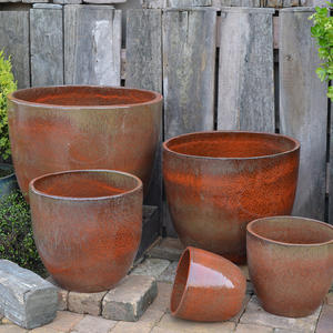 Macetas grandes de cerámica esmaltada para jardín, venta al por mayor, macetas de cerámica para orquídeas - Product Image 6