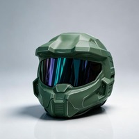 Ensemble de casque de costume d'Halloween en EVA pour adulte, personnage commandant, adapté aux jeux de rôle