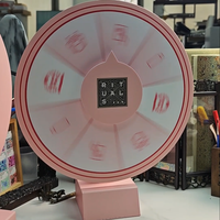 Petite tourne-disque de bureau personnalisée avec impression UV couleur, idéale pour les expositions, les fêtes et les activités de loterie