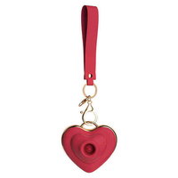 Mini Herzförmiger Vibrator zum Saugen und Lecken mit Starker Stummschaltung, Schlüsselanhänger-Vibrator, USB-Aufladbar, 10 Frequenzen, für den Täglichen Gebrauch
