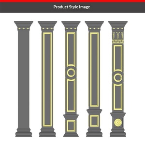 Molde de Columna Romana de Plástico Reutilizable, Molde de Pilar Cuadrado de Estilo Europeo - Product Image 2